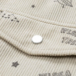 Astronaut Print Pocket Corduroy Jacket