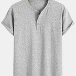 3 Pieces Cotton Henley T-Shirts