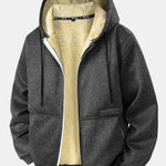 Teddy Lined Zipper Hoodie