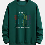 Stay True Print Relax Fit Sweatshirt