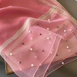 Sun-Protection Beaded See-Through Shawl&Scarf