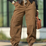 High Waisted Elasticity Pockets Solid Color Jean Pants Bottoms
