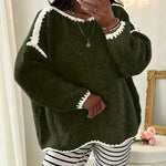 Aveline ��� Soft Patchwork Knit Sweater