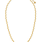 Textured Wave Chain Necklace