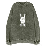 Hand Horn Rock N Roll Vintage Sweatshirt