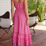 Raspberry Romance Print Avila Dress