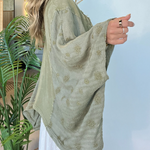 Peace Within Kimono Sleeve Tee Olive