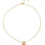 Pavé Bubble Letter Monogram Necklace