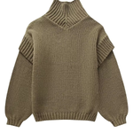 Loose Long Sleeve Turtleneck Sweater