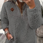 Ayla ��� Ultra-Soft High-Neck Fleece Pullover