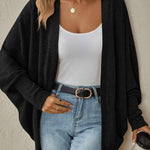 Fashion Bat Sleeve Cardigan Loose Knitted Jacket