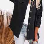 Lugogne Relaxed Lapel Oversized Long Sleeve Shirt