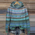 Gaby | Ethnic Retro Hoodie