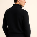 Leonardo Zip Cardigan Navy