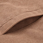 Teddy Lined Zip Up Corduroy Jacket With Pockets