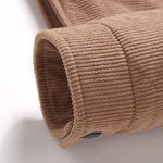 Teddy Lined Zip Up Corduroy Jacket With Pockets