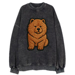 Chow Chow - Trendy lion-mane design with - Vintage Sweatshirt