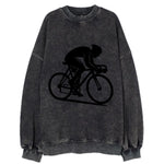 Sprint cyclist racing stance - Vintage Sweatshirt