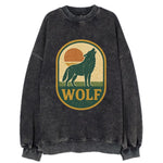 Carbon Fiber Wolf  - Vintage Sweatshirt