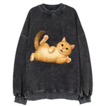 Therapy Cat  - Vintage Sweatshirt