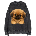 Pekingese  - Vintage Sweatshirt