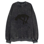 High jumper arching over bar - Vintage Sweatshirt