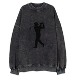 Golfer perfect swing follow-through - Vintage Sweatshirt