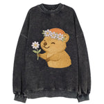 Quokka Daisy Chain - Vintage Sweatshirt
