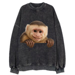 Capuchin Monkey  - Vintage Sweatshirt