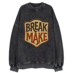 BREAK;MAKE THE RULES Rebel Red Snapback - Vintage Sweatshirt