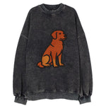 Nova Scotia Duck Tolling Retriever - Red embroidered pose - Vintage Sweatshirt