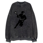 Lacrosse player cradling stick - Vintage Sweatshirt