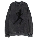 Kenyan distance runner stride - Vintage Sweatshirt