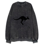 Kangaroo leaping across outback - Vintage Sweatshirt