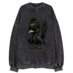 Vegas Roadrunner wearing Raiders beanie with neon patch and wayfarer sunglasses - Vintage Sweatshirt