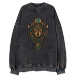 Retro 80s Wolf  - Vintage Sweatshirt