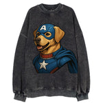 Labrador Patriotic Hero  - Vintage Sweatshirt