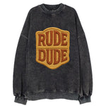 RUDE;DUDE ENERGY Surf Green Trucker - Vintage Sweatshirt