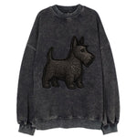 Scottish Terrier - Contemporary scottie - Vintage Sweatshirt