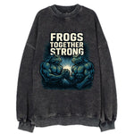 Frogs Together Strong 4 - Vintage Sweatshirt