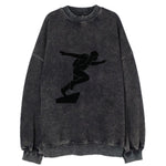 Base jumper launching off - Vintage Sweatshirt