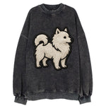 Japanese Spitz - Contemporary white spit - Vintage Sweatshirt