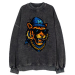 Memphis Tiger wearing Memphis beanie with M patch - Vintage Sweatshirt
