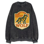 Digital Pixel Wolf  - Vintage Sweatshirt
