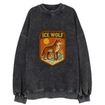 Ice Wolf Crystal  - Vintage Sweatshirt