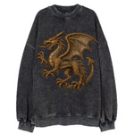 Dragon Silhouette  - Vintage Sweatshirt