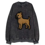 Affenpinscher - Contemporary wiry design - Vintage Sweatshirt