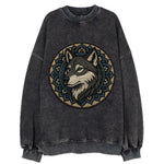 Mandala Wolf Pattern  - Vintage Sweatshirt