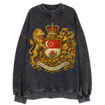 Singapore Merlion Emblem  - Vintage Sweatshirt