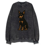 Miniature Pinscher - Black and tan sitti Vintage Sweatshirt
